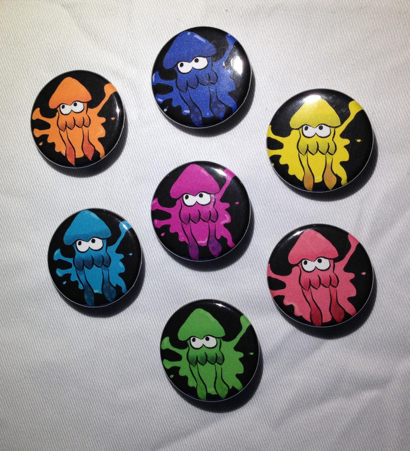Splatoon Buttons by ButtonMasherMob on DeviantArt