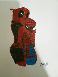 deadpool  spiderman