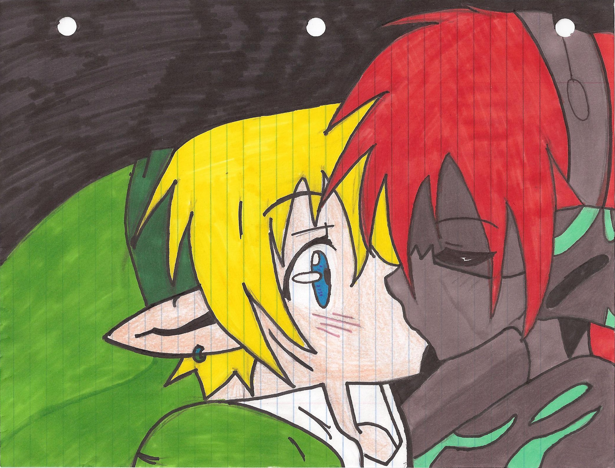 Link and Midna Kissing