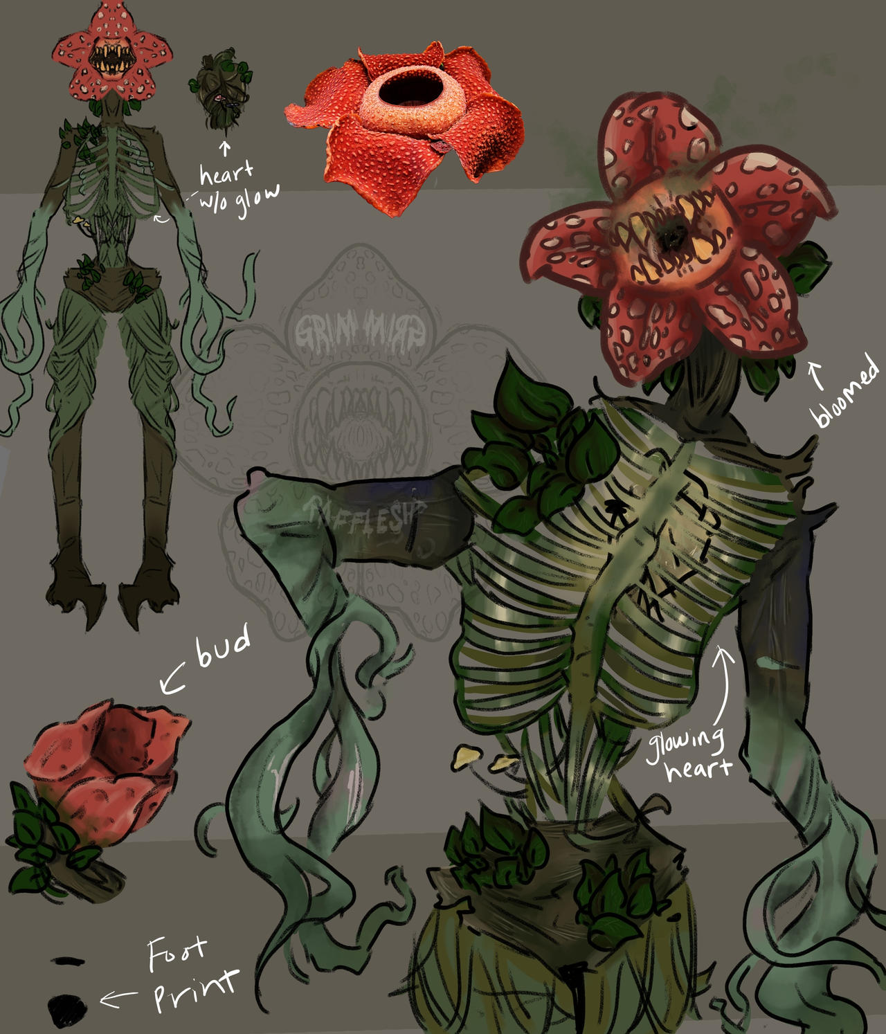Pinterest Rafflesia Rafflesia Monster by GrimRafflesia on DeviantArt