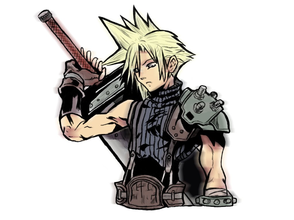 Cloud Strife dissidia art