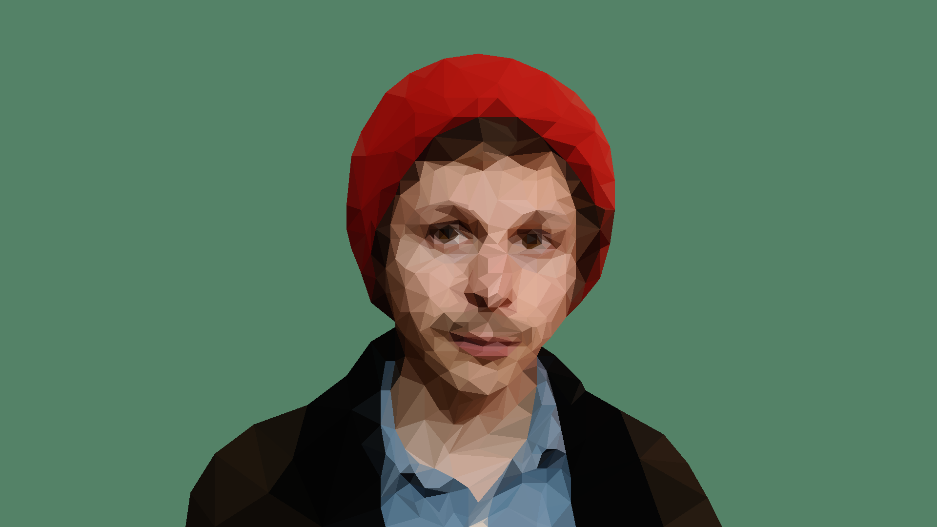 Michael Cera - A Low Poly Portrait