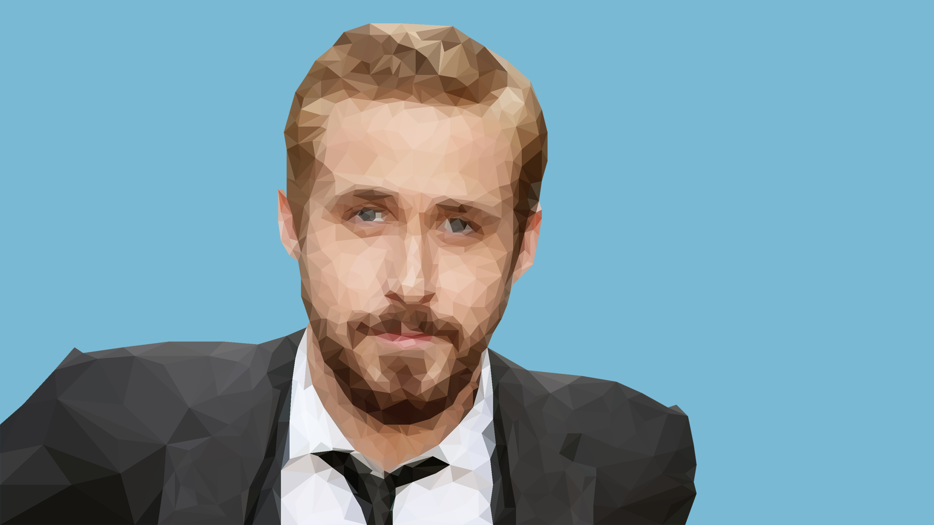 Ryan Gosling - A Low Poly Portrait