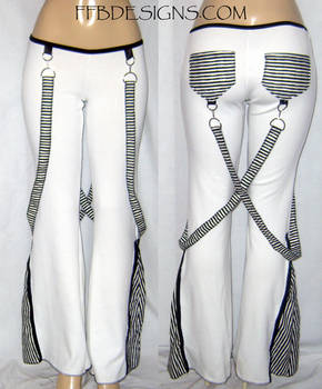 Black n white fleece pants