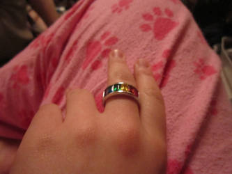 Gay pride ring