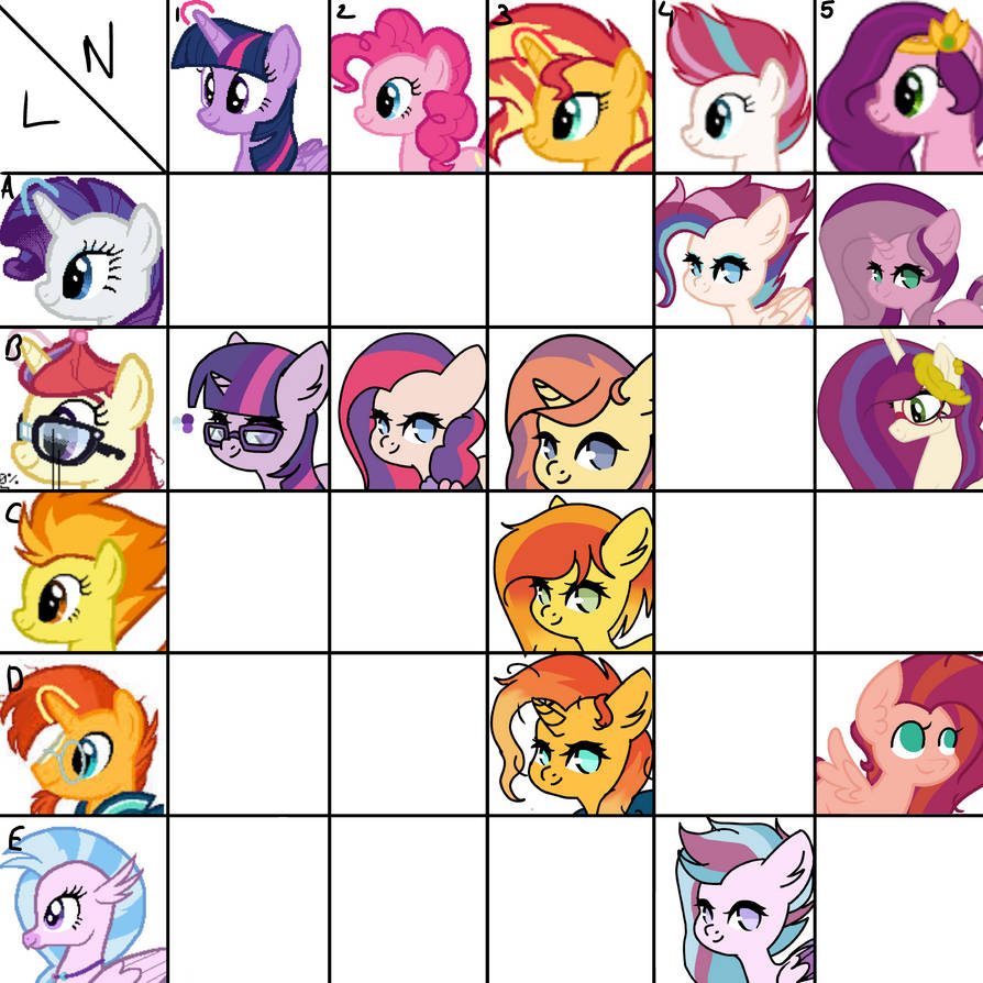 Mlp grid adoptables 8 - REDUCED by Malta2277 on DeviantArt