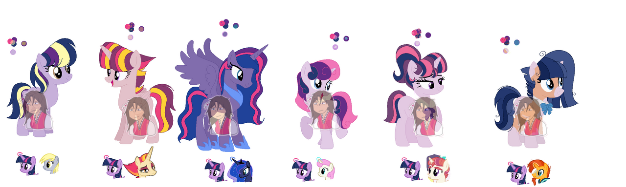 Mlp Twilight x Random Ponies adopts