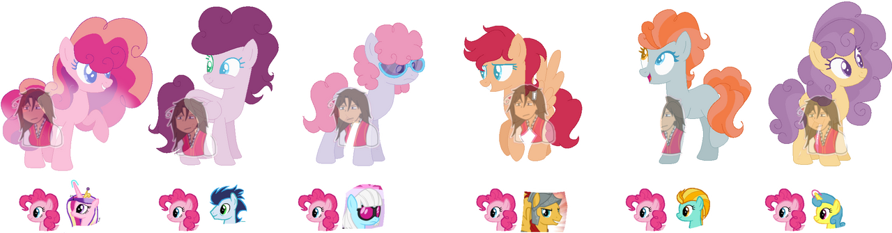 Mlp Pinkie x Random ponies adopts by Malta2277 on DeviantArt