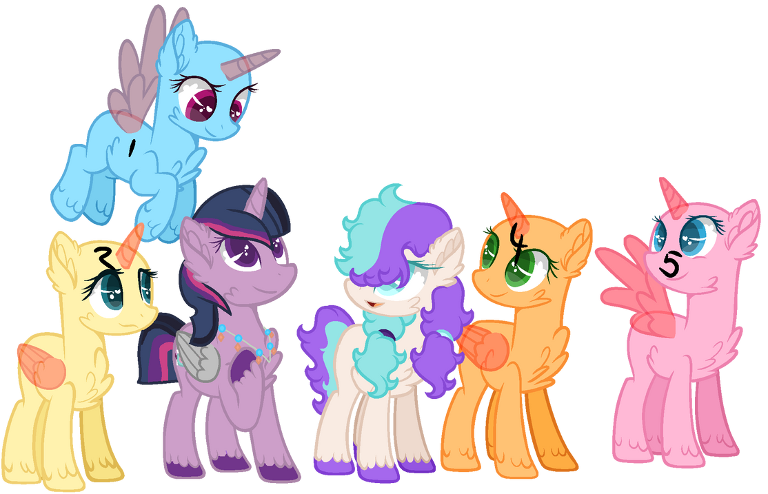 Mlp Rd Mane Mlp Mane 6 rare pairs Collab CLOSED by Malta2277 on DeviantArt