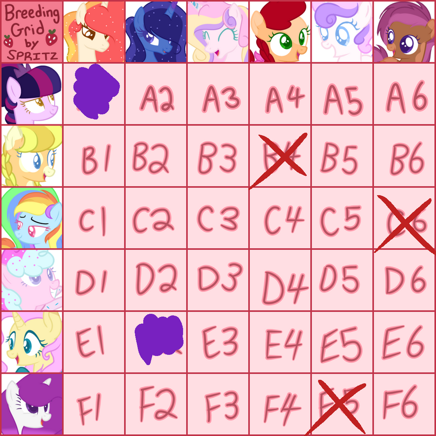 Mlp Redesign Breeding Grid POINTS ONLY OPEN by Malta2277 on DeviantArt