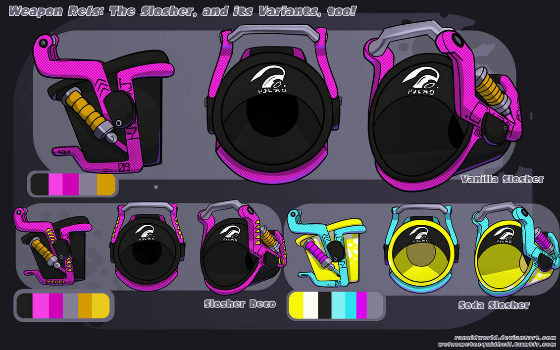Weapon Refs- Slosher! by RancidWorld on DeviantArt