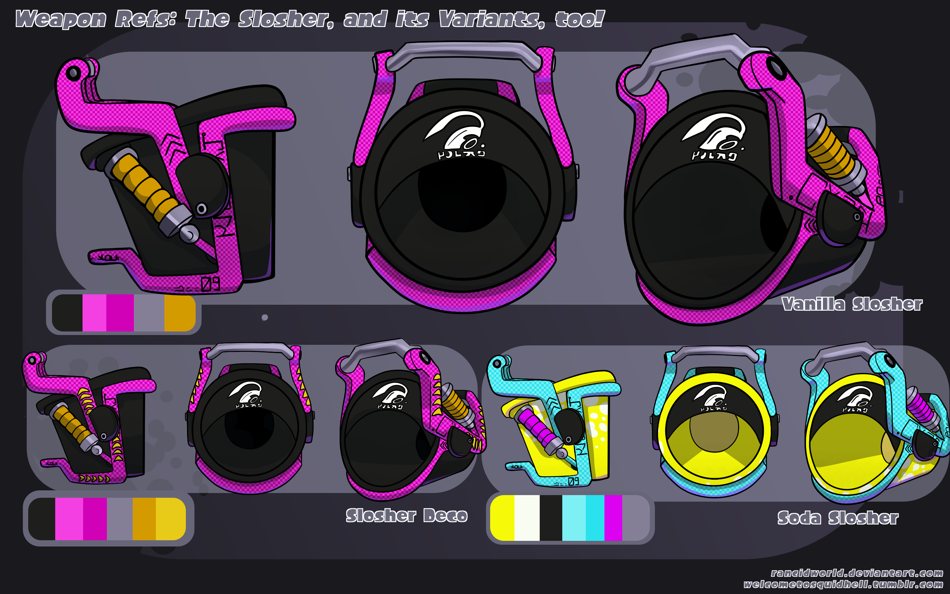 Weapon Refs- Slosher! by RancidWorld on DeviantArt