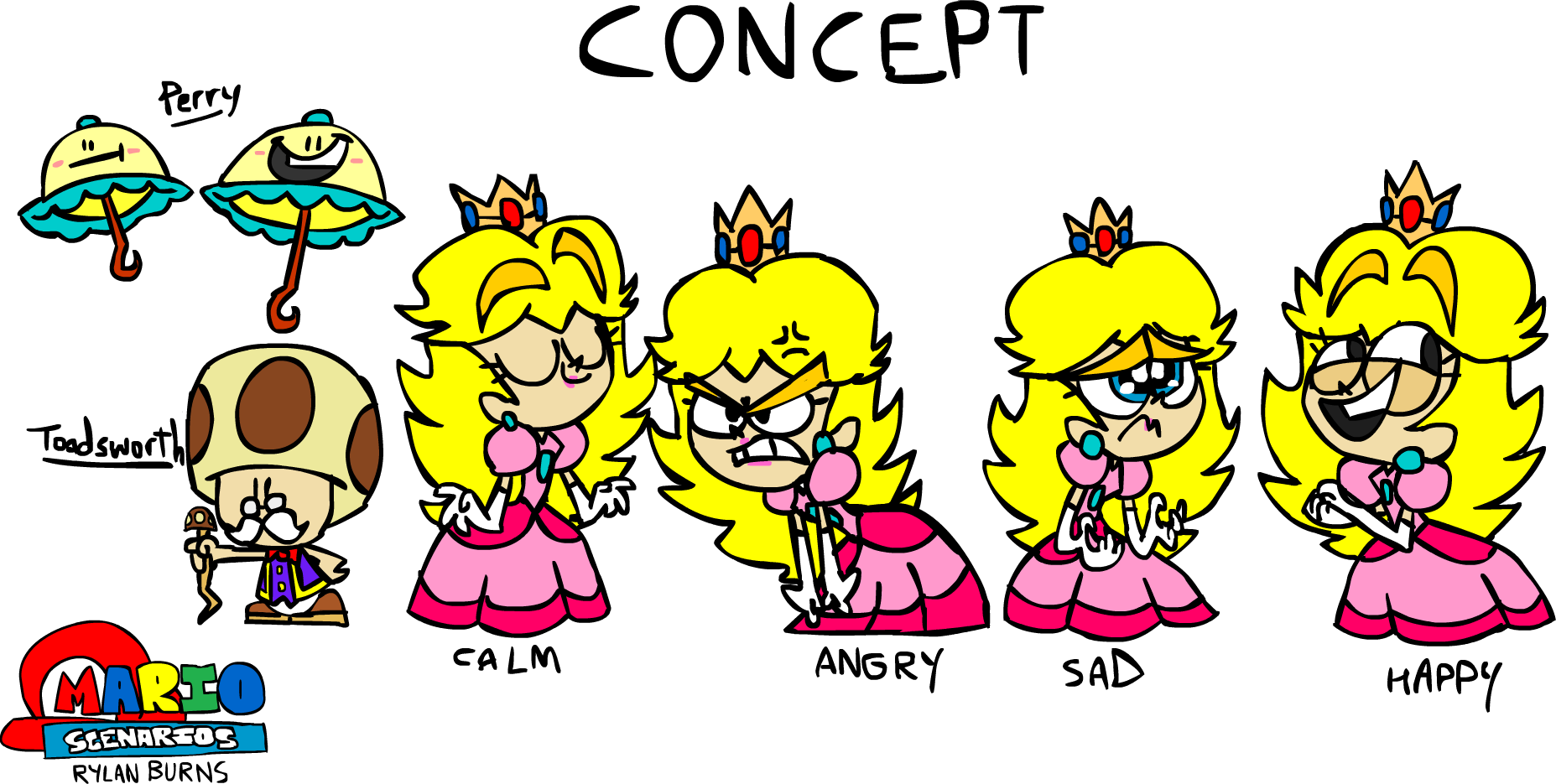 Mario Scenarios - Super Princess Peach Concept Art