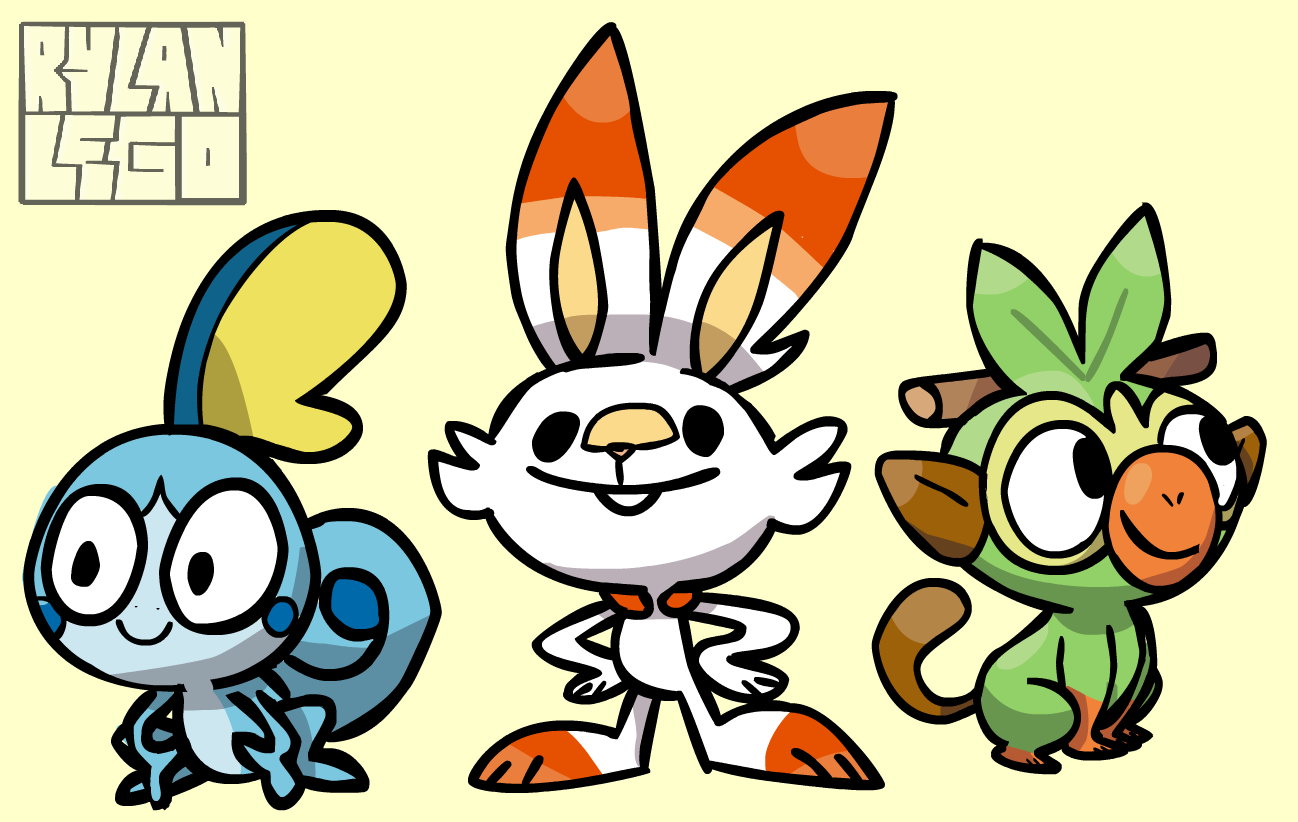 Pokemon Sword and Shield Starters - Vector Art by firedragonmatty on  DeviantArt