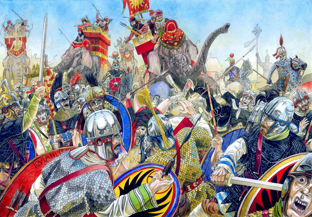 Войны между римлянами. Битва при Маранге. Аварайрская битва 451. Персидский поход Юлиана отступника.
