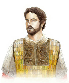 Bruttius and his chest plate