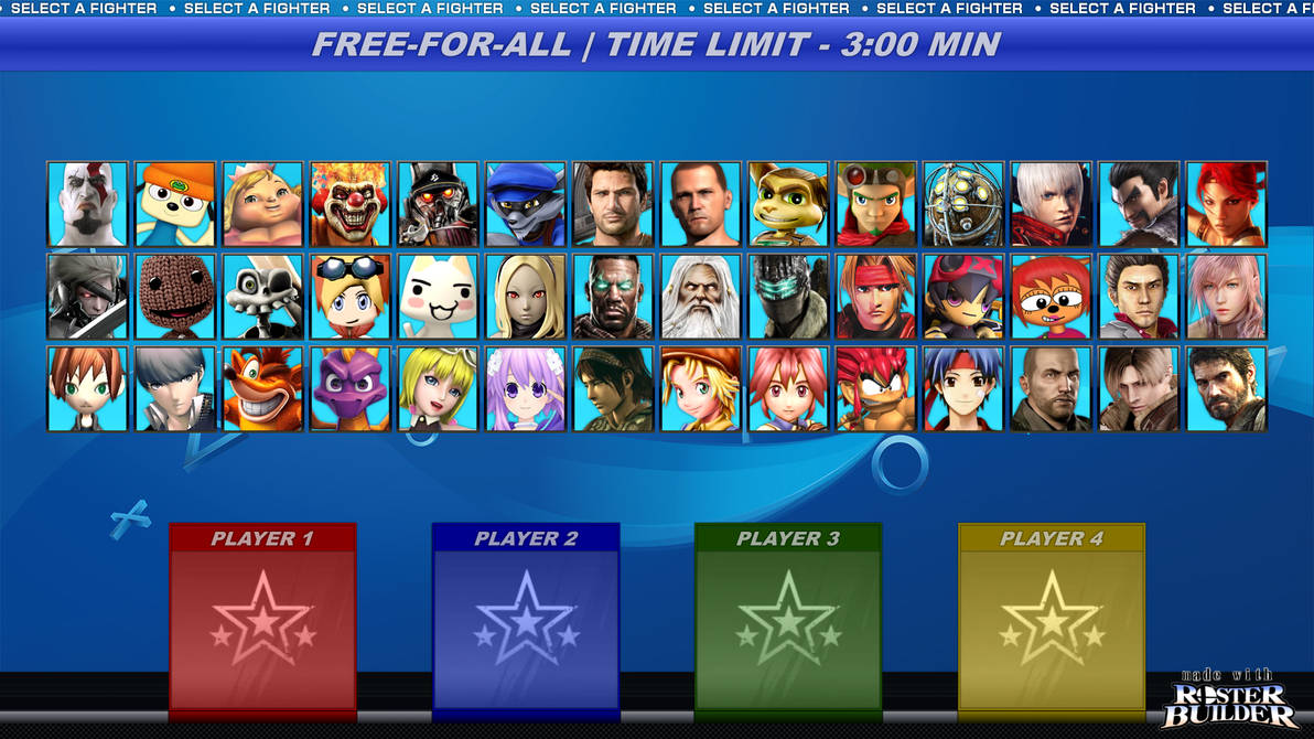 Roster Builder - PlayStation All-Stars Sample by RosterPortraits4All on ...