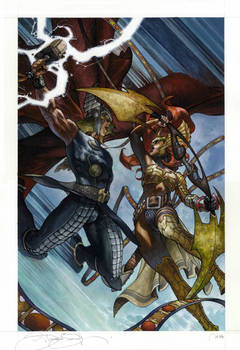 Thor and loki : the Tenth Realm painted cover