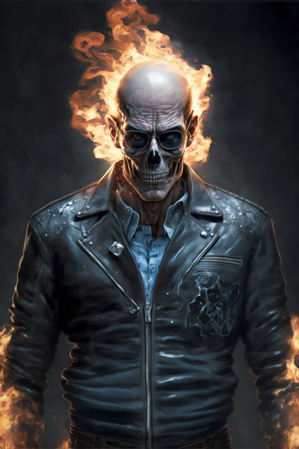 Walter White  Ghost Rider by flamethrowerai on DeviantArt