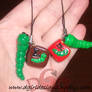 Bookworm Cell Phone Charms 2