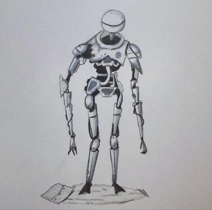 Sentinel Damage Drawing Damaged Sentinel by SpookyDrawings on DeviantArt