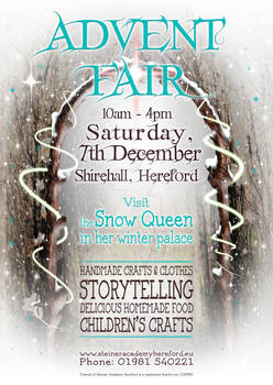 Steiner Hereford Advent Fair poster Snow Queen