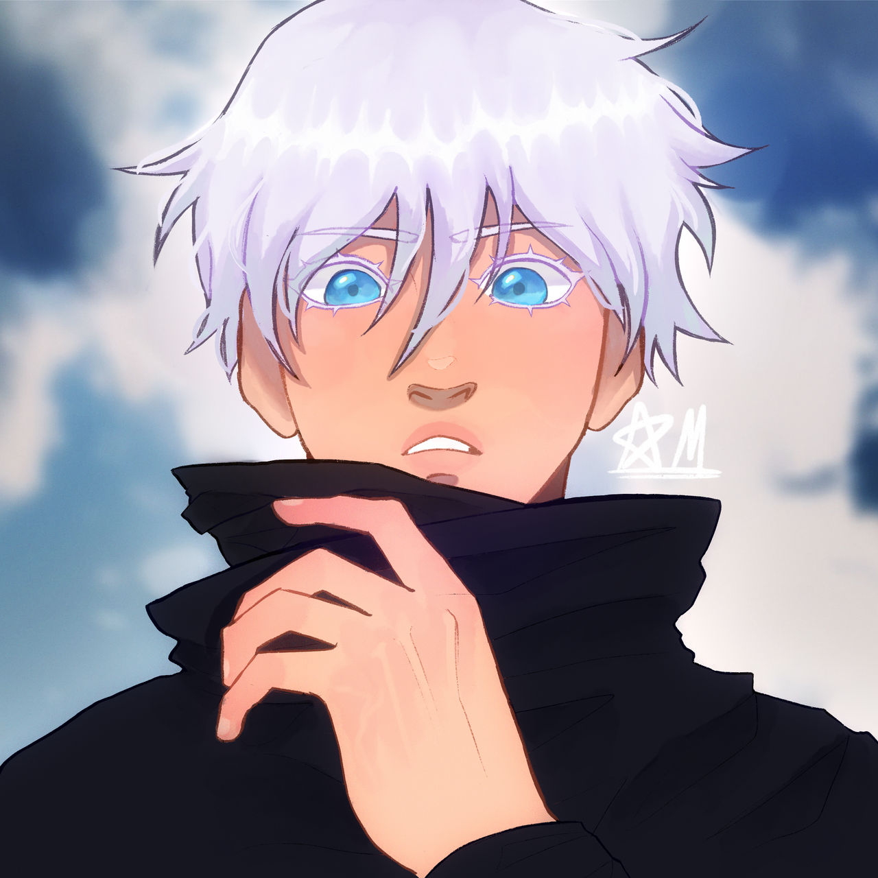 Gojo Satoru Screencap Redraw by soopditii on DeviantArt