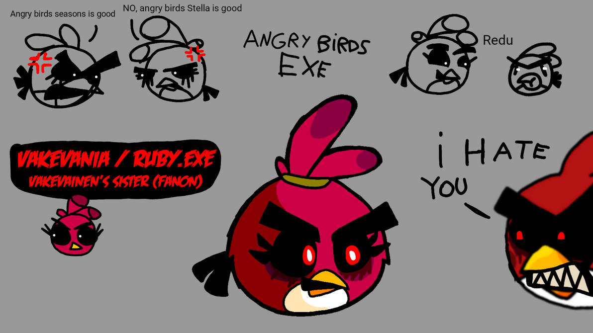 Vakevania/Ruby.exe (angry birds EXE) by Bielandfriends on DeviantArt