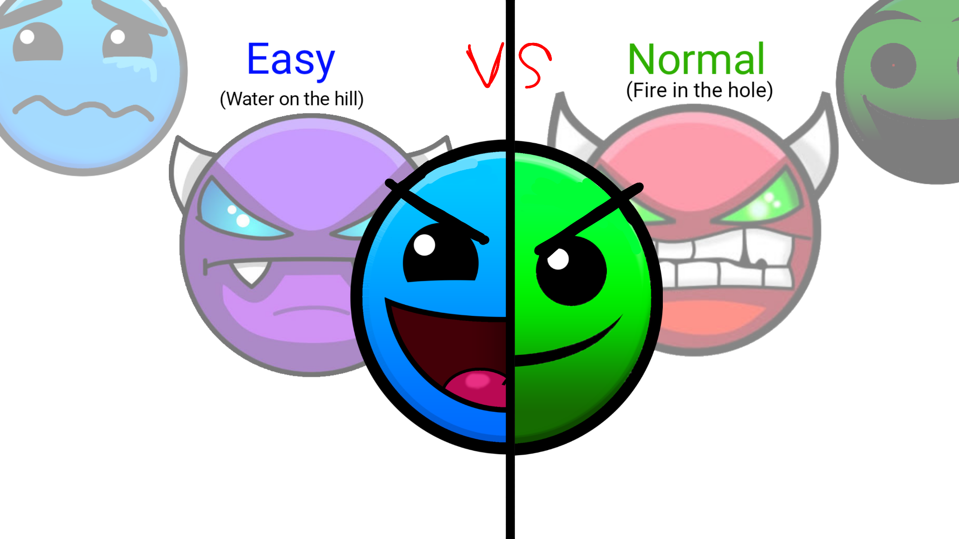 Geometry dash: easy vs normal (THE SERIES) by Bielandfriends on DeviantArt