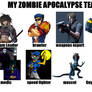 My Video Game Zombie Apocalypse Team