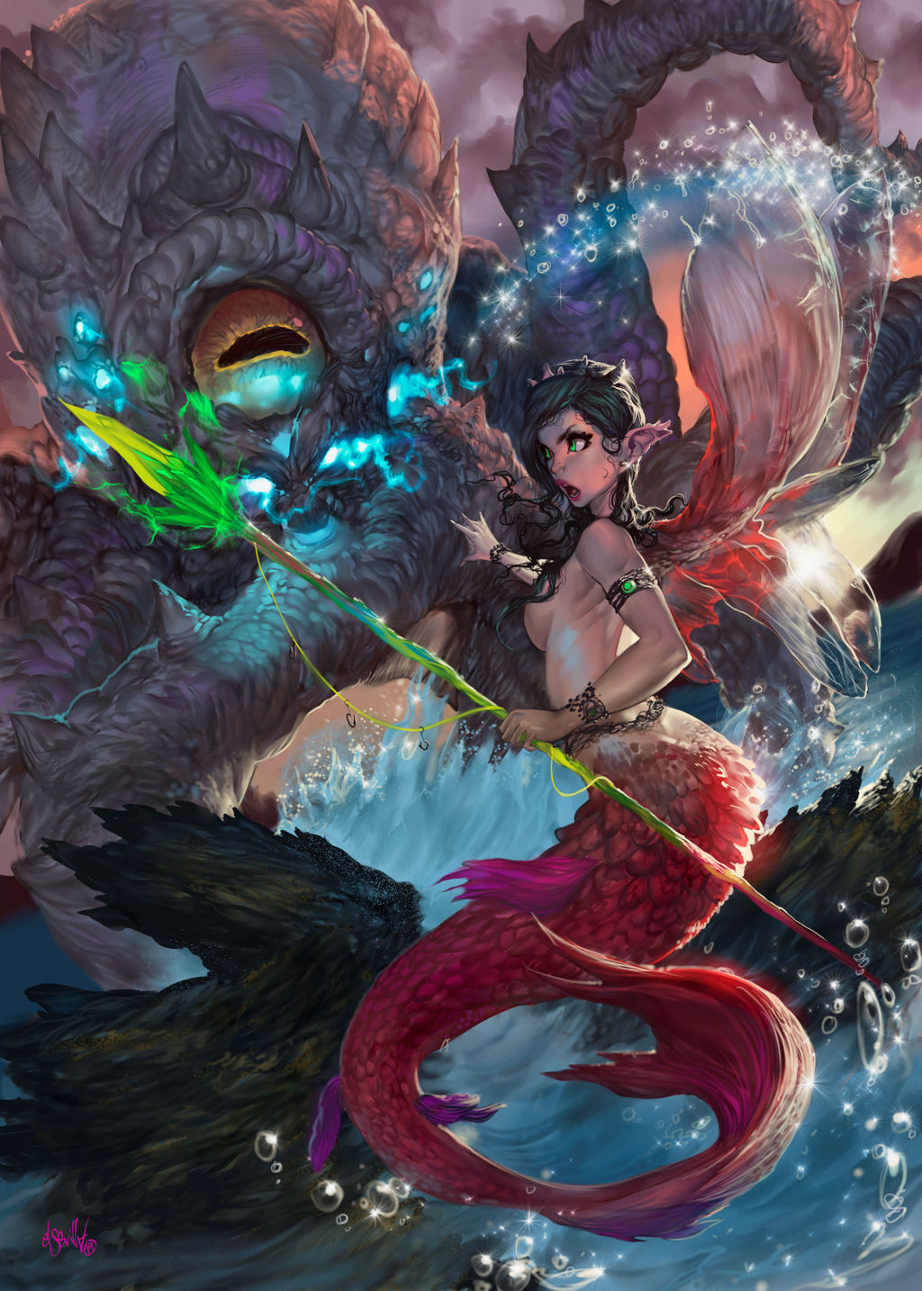 Sirena vuelve al mar by elsevilla on DeviantArt