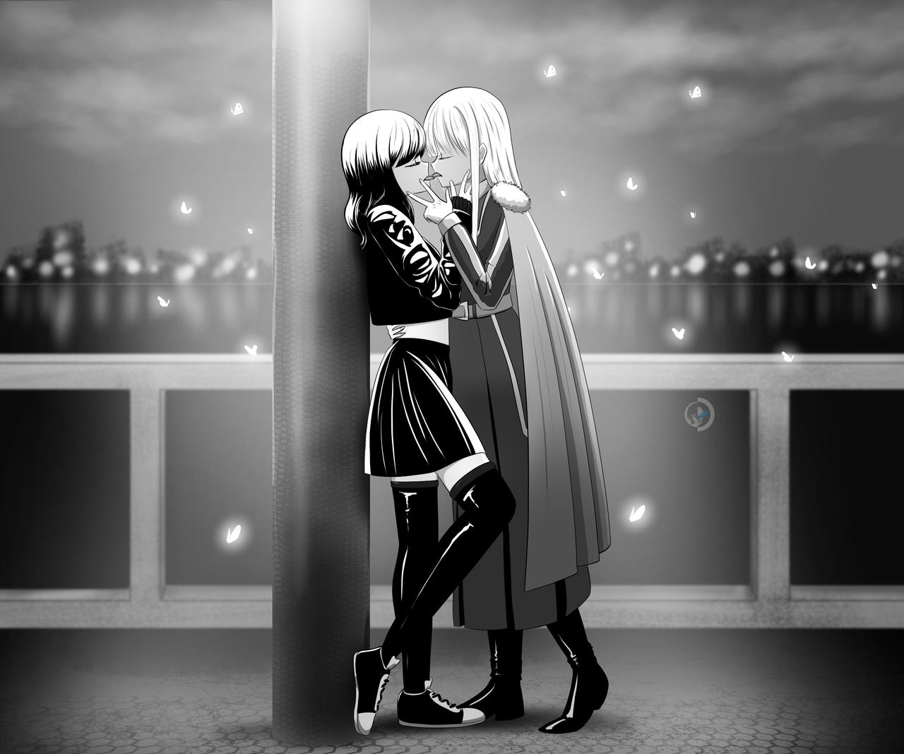 Yuri Kiss by NeelNatsuragi on DeviantArt