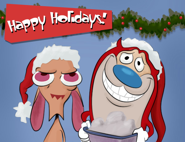 Happy Holidays - Ren n Stimpy