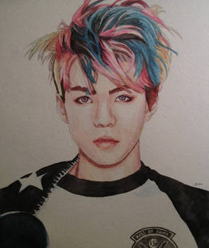 Exo's Sehun - Watercolor