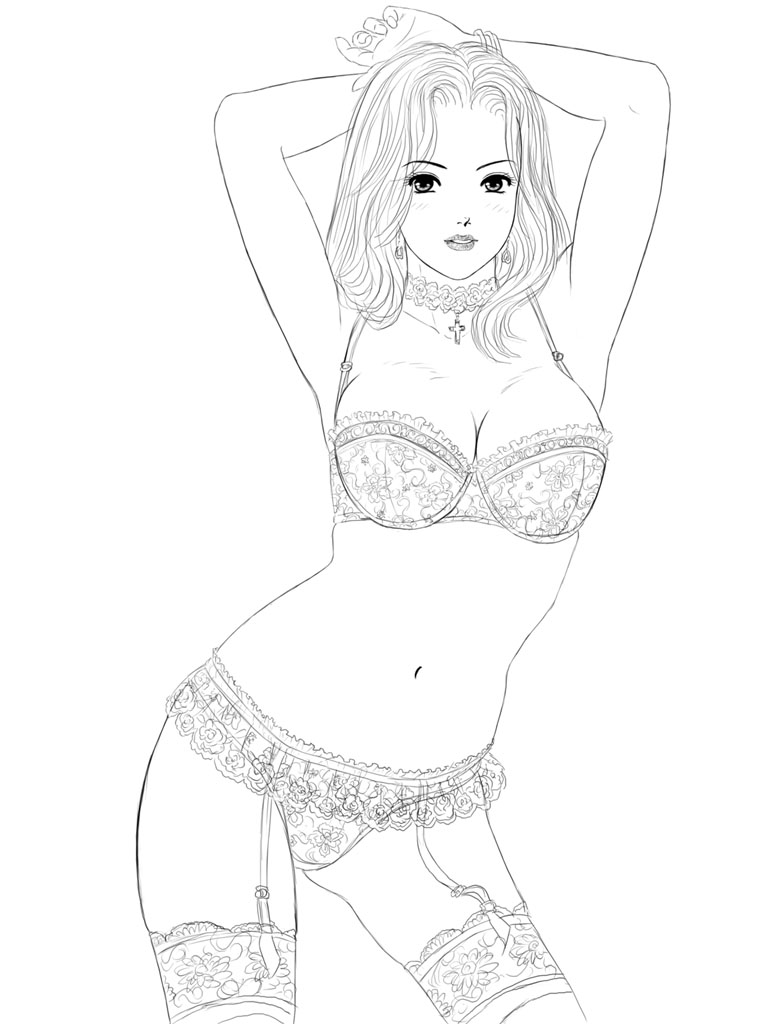 Drawing - Lingerie2