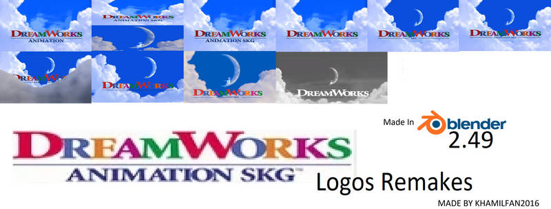 DreamWorks Animation SKG 2004 - 2009 Logos Remakes