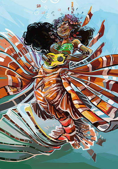 Lionfish mermaid