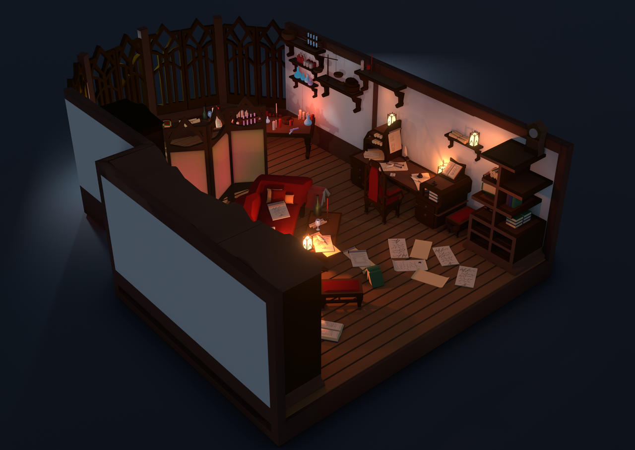 Mage Ritual Room Mage's room by Zilbana on DeviantArt