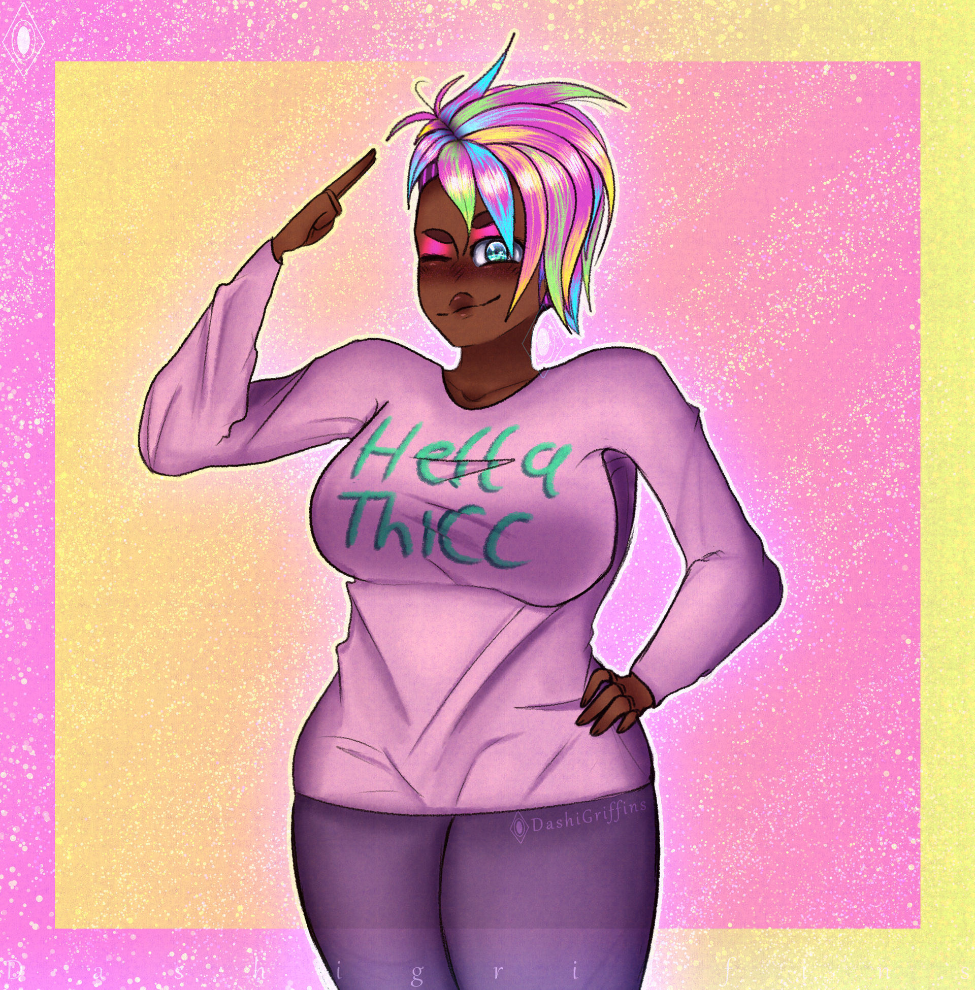 Oc doodleHella Thicc by Dashigriffins on DeviantArt