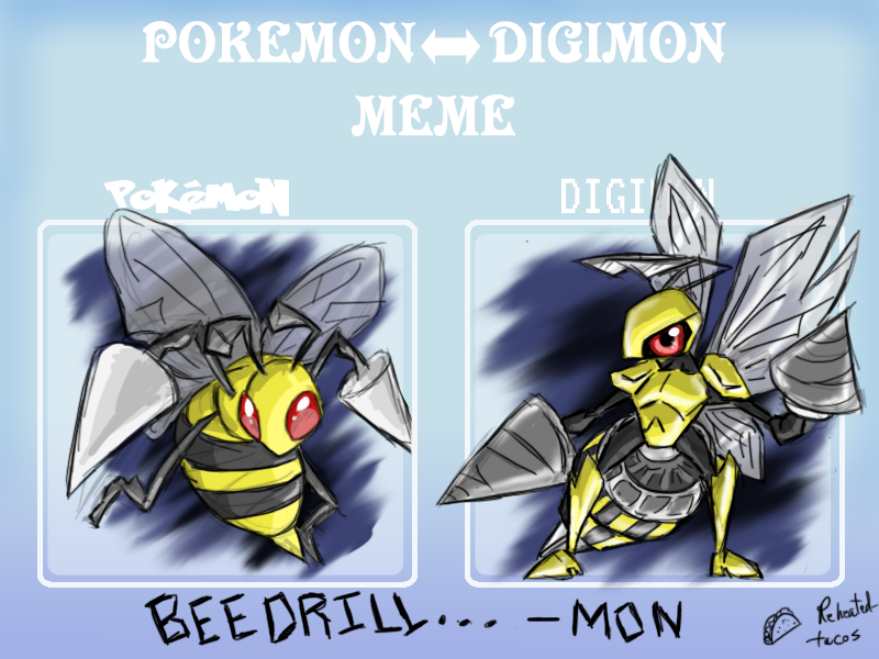 Beedrillmon! Pokemon-Digimon Meme