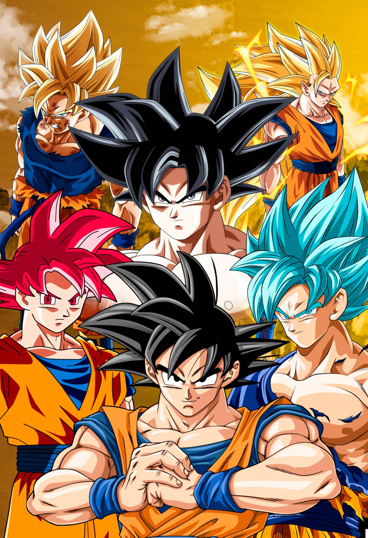 Goku SSJ God (Universo 7)  Goku super saiyan god, Goku super