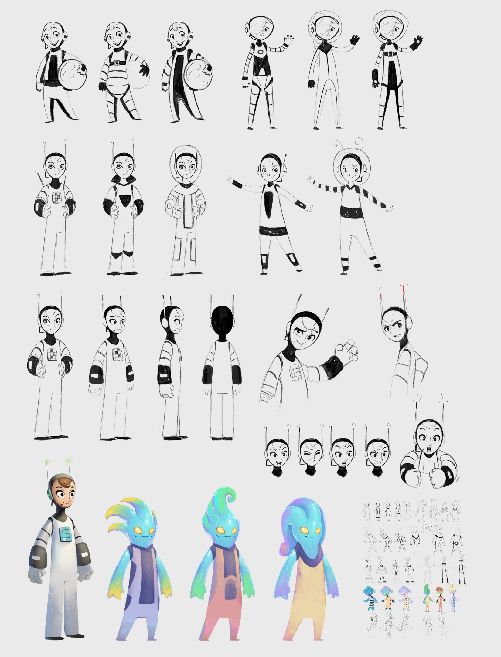 Mathtronaut characters