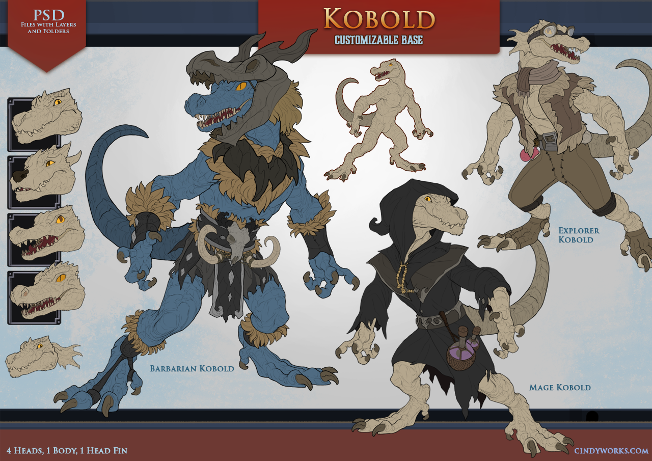 Kobold base by CindyAvelino on DeviantArt