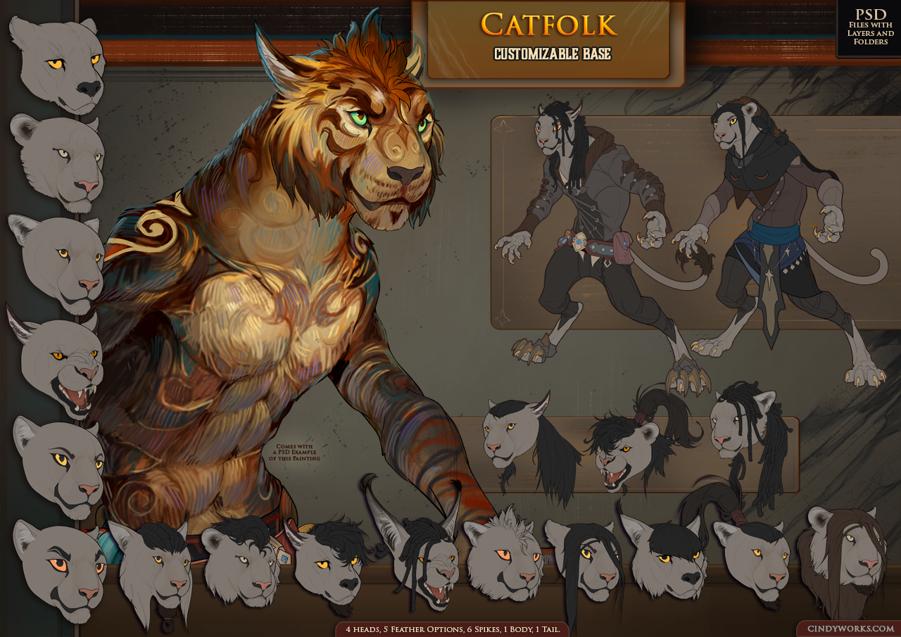 Catfolk Inventor Art