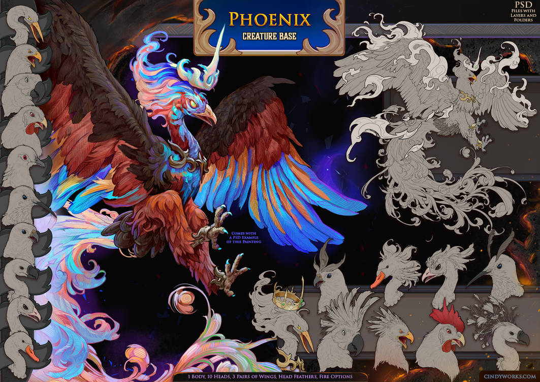Phoenix Base by CindyAvelino on DeviantArt