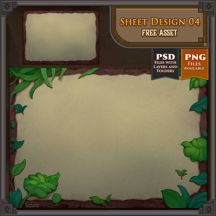 Sheet Design 04 - Asset by CindyAvelino on DeviantArt