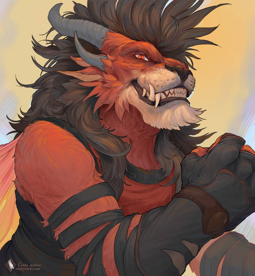 Charr Reference Charr Grin by CindyAvelino on DeviantArt