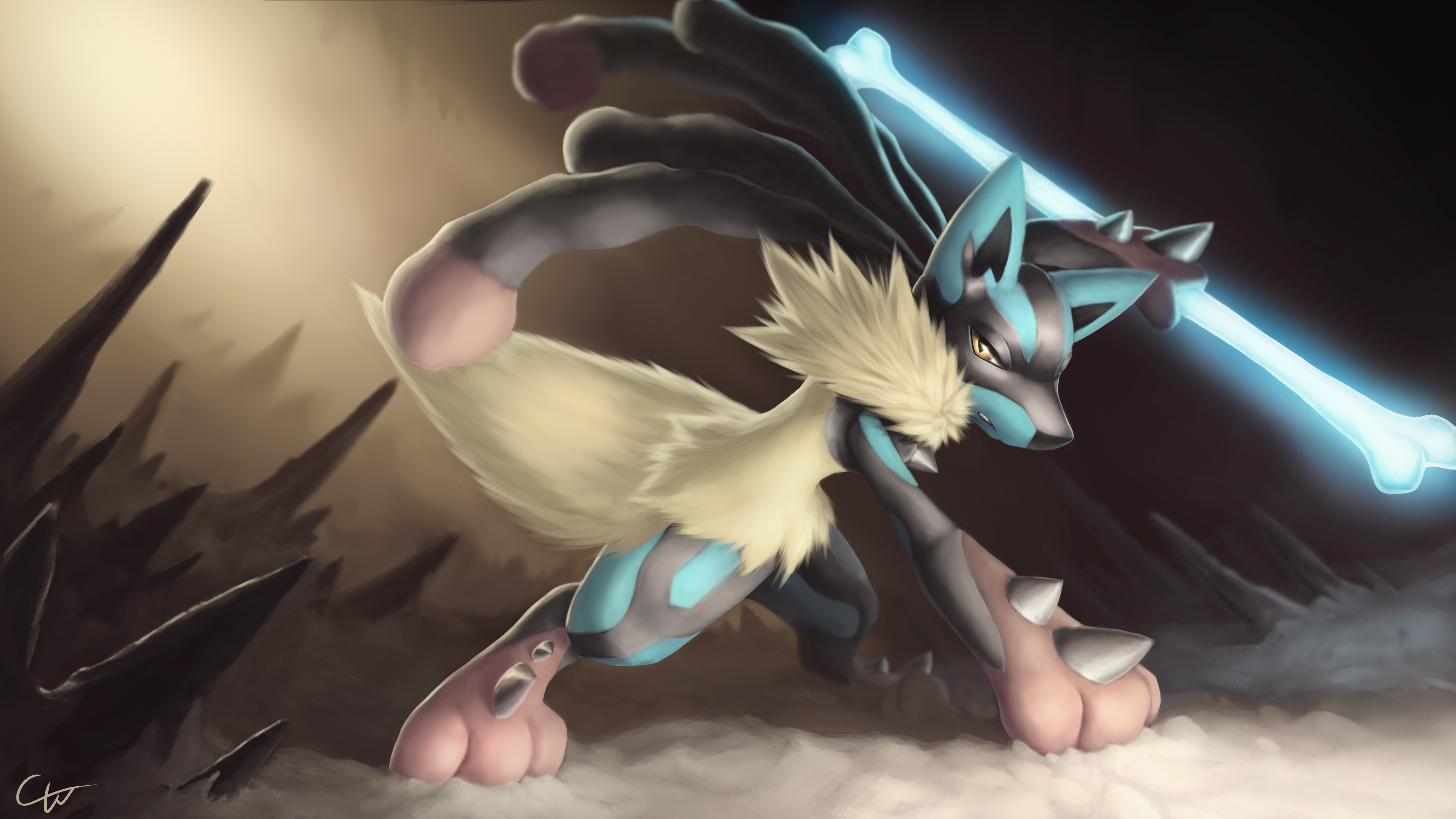 448 - Mega Lucario - Art v.2 by Tails19950 on deviantART