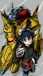 Digimon Taiga And Metalgreymon