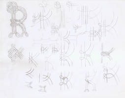 Doodling Celtic Knots - letter fountain ideas